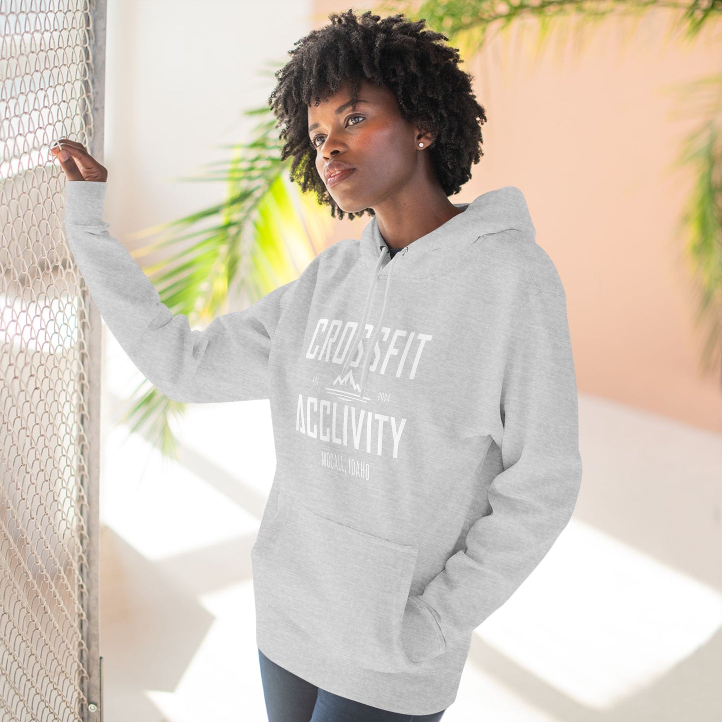 Grey Acclivity Fleece Hoodie