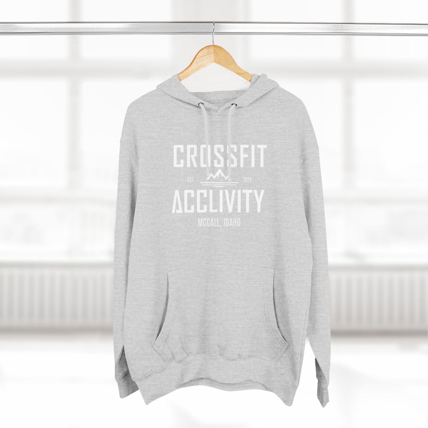 Grey Acclivity Fleece Hoodie