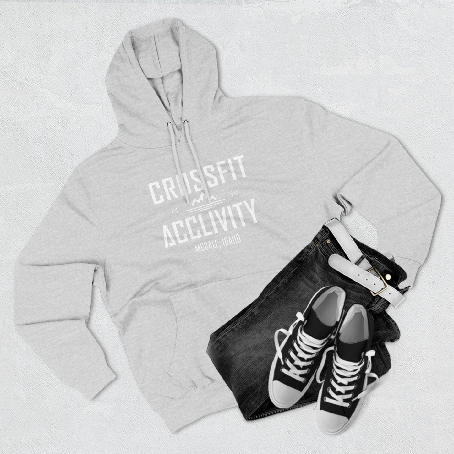 Grey Acclivity Fleece Hoodie